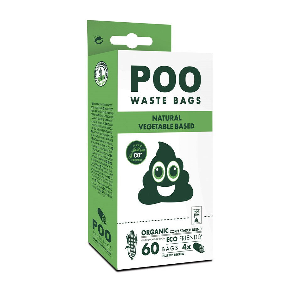 M-PETS - POO BIO Dog Waste Bags 60 bags - Non Scented