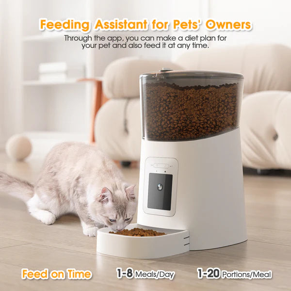 Advwin - 6L Automatic Pet Feeder HD Camera WiFi - petservo