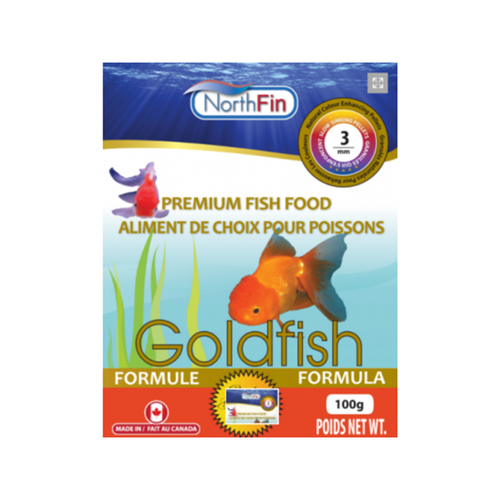 Northfin - Goldfish Formula Fish Food 2mm, - 100g