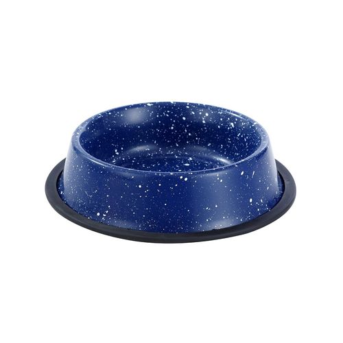 Paws & Claws - Savoy 700ml/21cm Non-Slip Stainless Steel Pet Bowl 4x - Blue