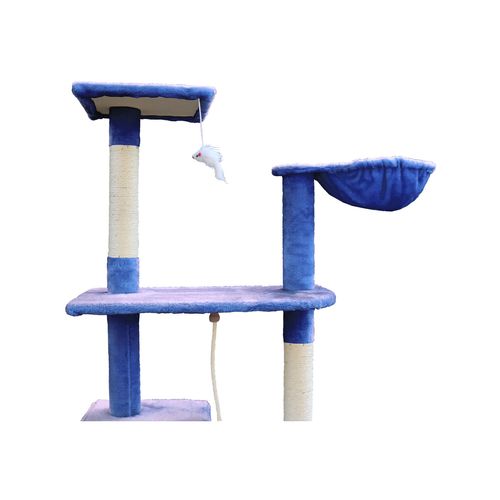 YES4PETS 193cm Cat Scratching Tree Tower Condo - Blue - Pet Servo