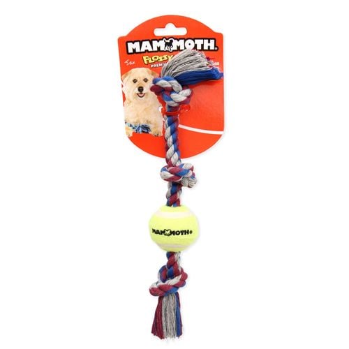 Mammoth - 28cm 3 Knot Mini Ball Rope Dog Toy - petservo