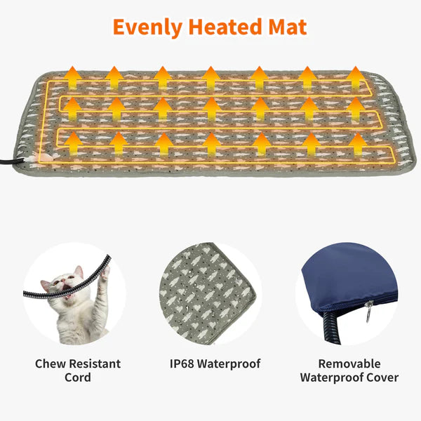 Advwin - Pet Heating Pad 9 Temperature Waterproof - Pet Servo