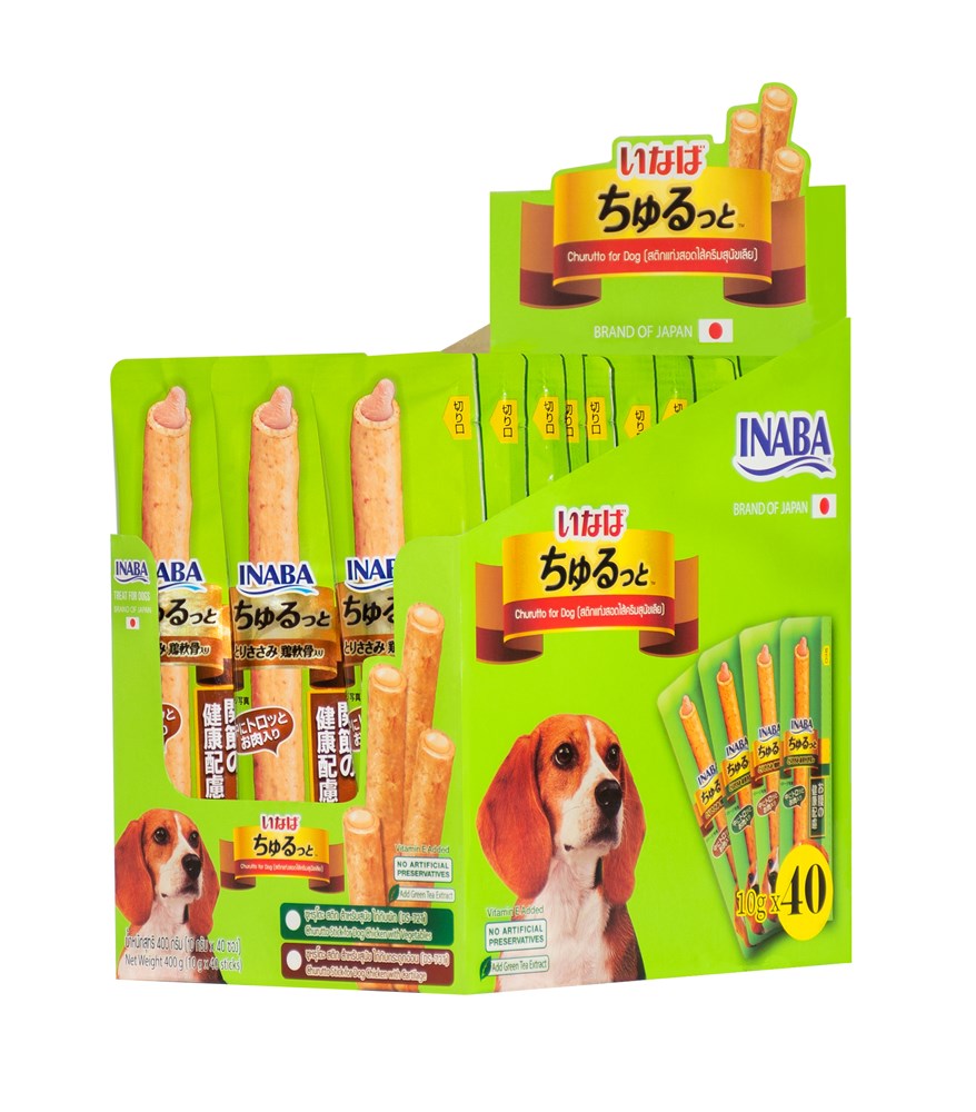 Ciao - Churutto Stick for Dog Chicken with Cartilage 400 g (10 g x 40) - Petservo