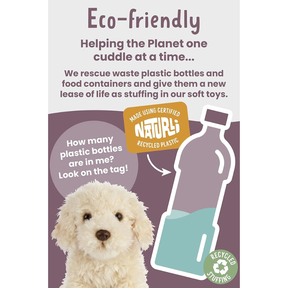 Living Nature - Soft Toy Plush Pet Animal, Labradoodle Dog - Pet Servo-5