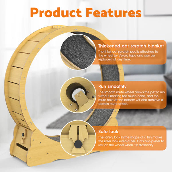 Advwin - Cat Exercise Wheel Running Wheel - Pet Servo