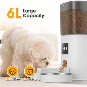 Advwin - Wifi Double Bowl 6L Automatic Pet Feeder - petservo