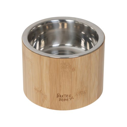 Baxter Bone - Bamboo Elevated Pet Bowl Medium - petservo