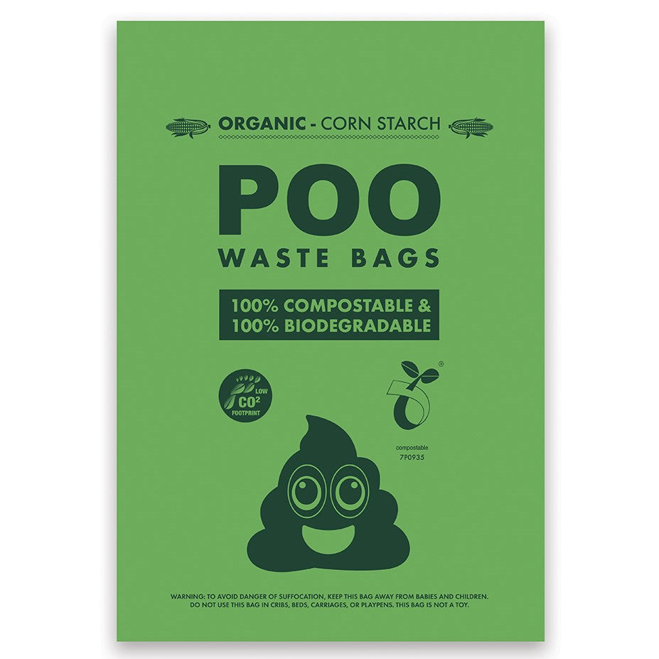 M-PETS - POO 100% Compostable & Biodegradable Waste Bags -60 bags