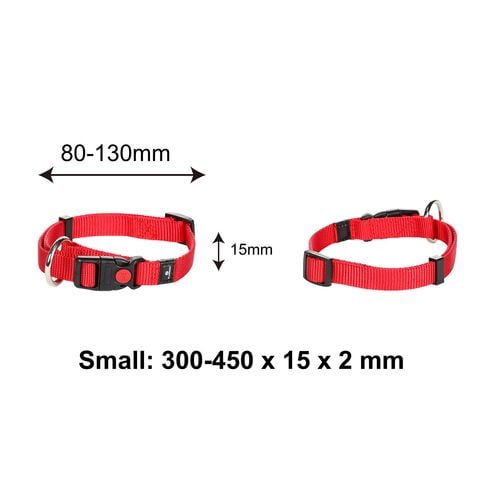 Flamingo - Small Red Ziggi Dog Collar - petservo