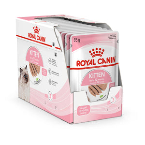 Royal Canin - Kitten Instinctive with Loaf Wet Cat Food Pouches 85g x 12 - Petservo