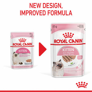 Royal Canin - Kitten Instinctive with Loaf Wet Cat Food Pouches 85g x 12 - Petservo