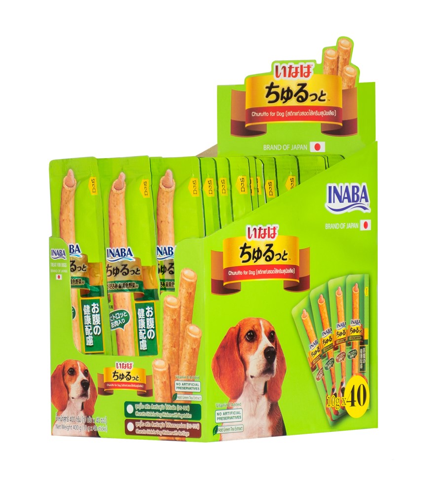 Ciao - Churutto Stick for Dog Chicken with Vegetables 400 g (10 g x 40) - Petservo