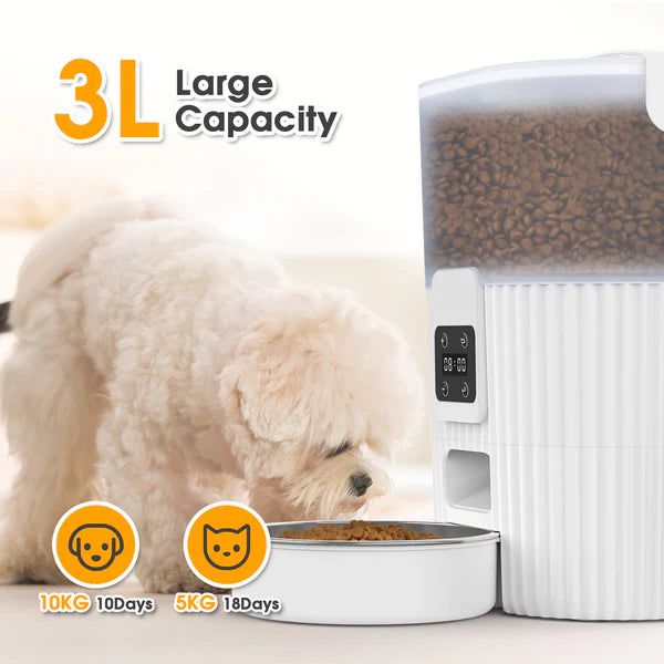 Advwin - 3L Automatic Pet Feeder Smart Food Dispenser - petservo