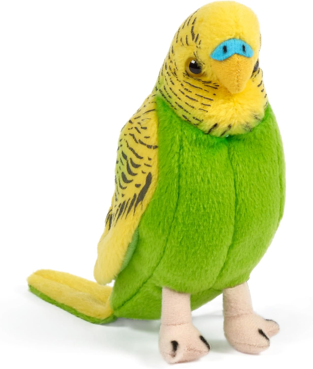 LIVING NATURE - Yellow Budgerigar Plush Toy with Sound - Petservo