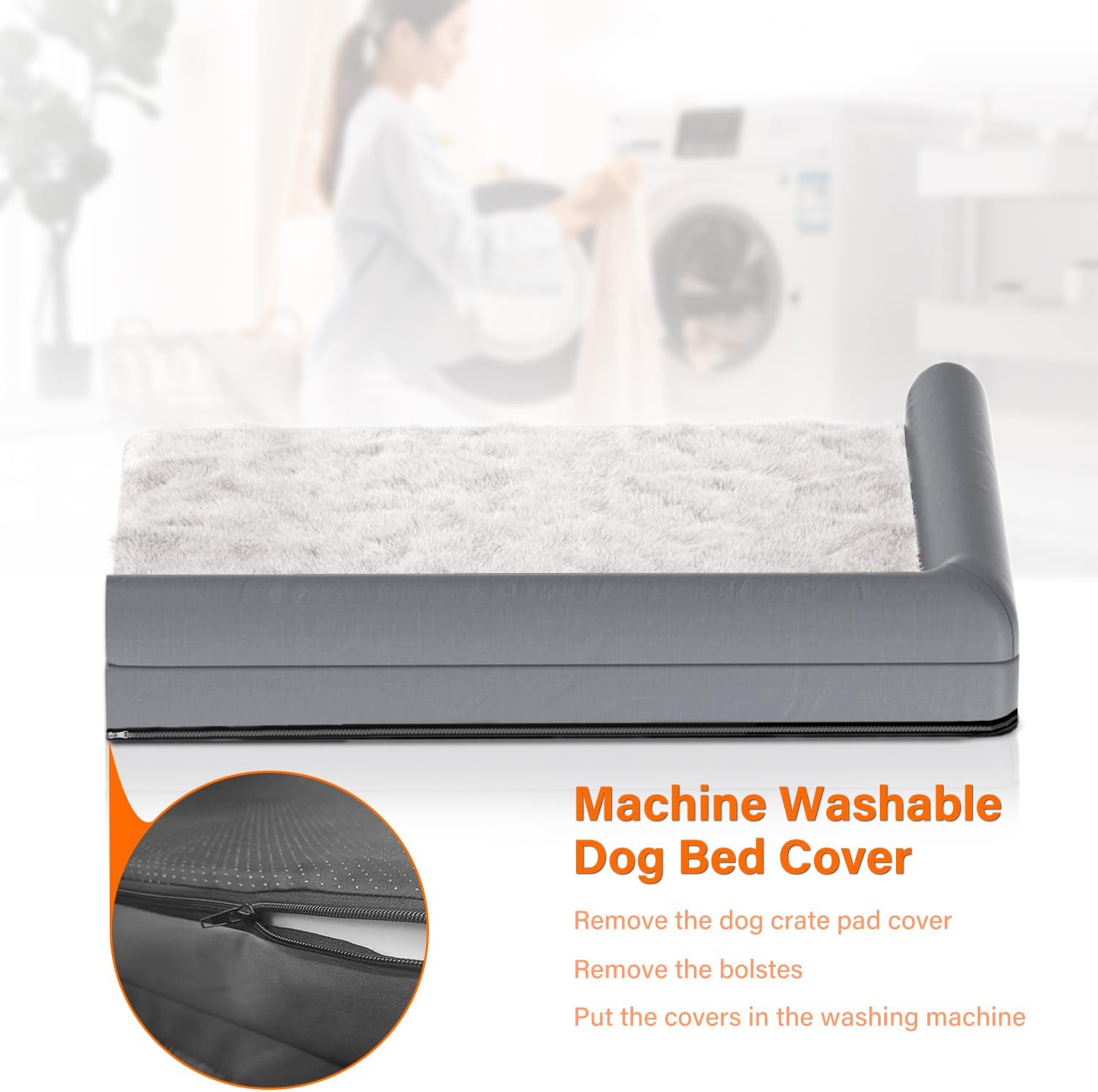 StormHero - Orthopedic Dog Bed - Large Memory Foam Pet Bed - Petservo