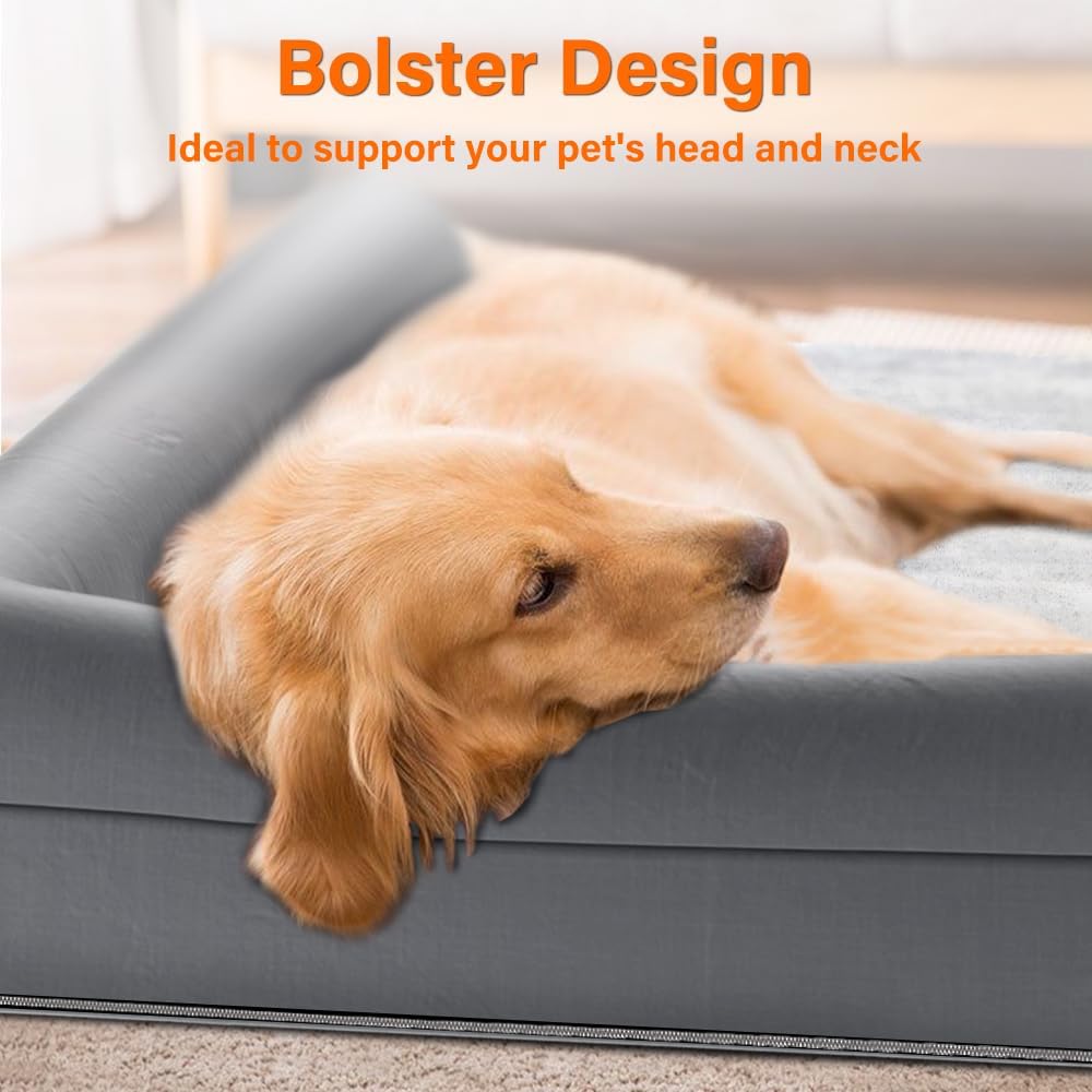 StormHero - Orthopedic Dog Bed - Large Memory Foam Pet Bed - Petservo