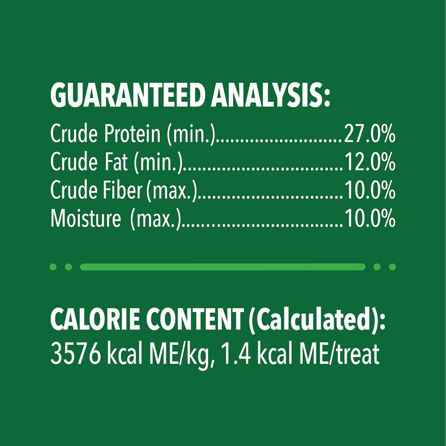  GREENIES - Feline Dental Cat Treats Chicken Flavour 60g Guranteed Analysis - Petservo