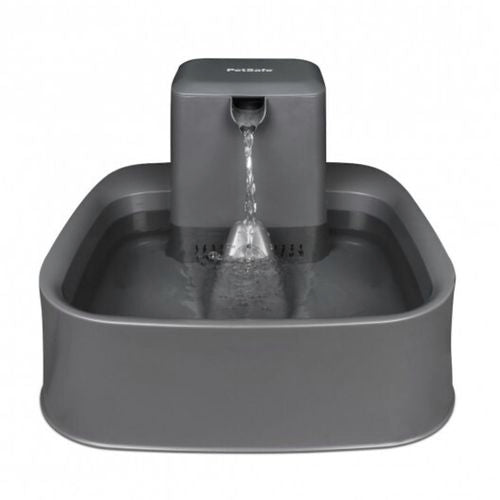 Petsafe Pets - 7.5 Litre Pet Fountain by Drinkwell for Dogs & Cats - Light Grey - Medium to Large