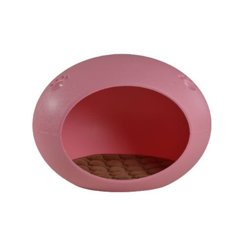 YES4PETS - Cave Cat Kitten Box Igloo Cat Bed House Dog Puppy House - Medium - Pink