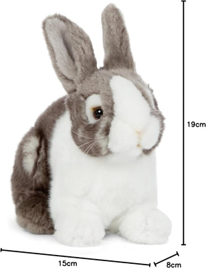 Living Nature - Brown,Grey Pet Rabbit 18cm Plush Toy - Petservo