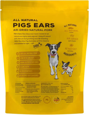 Bow Wow - Pigs Ears Dog Treats, 10 Pack - Petservo