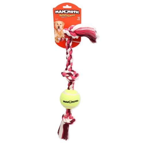 Mammoth - 50cm 3 Knot Ball Rope Dog Toy - petservo