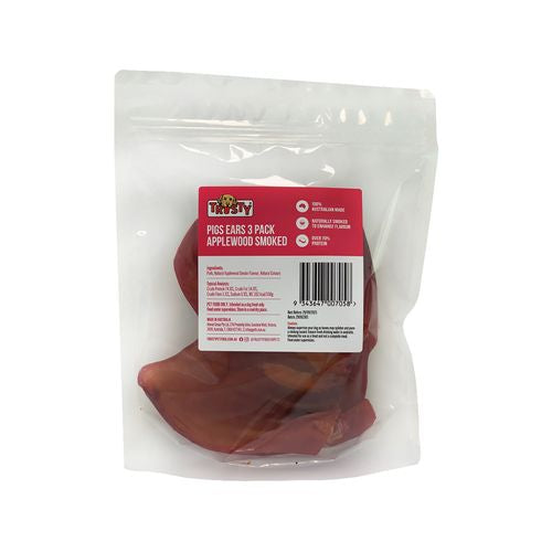 Trusty - 3 Pack Dog Treats - Smoked Applewood Pigs Ears