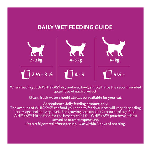 Whiskas - So Fishy Recipes 85g 1+ Years Ocean Platter in Jelly Wet Cat Food - 60 Pouches - petservo