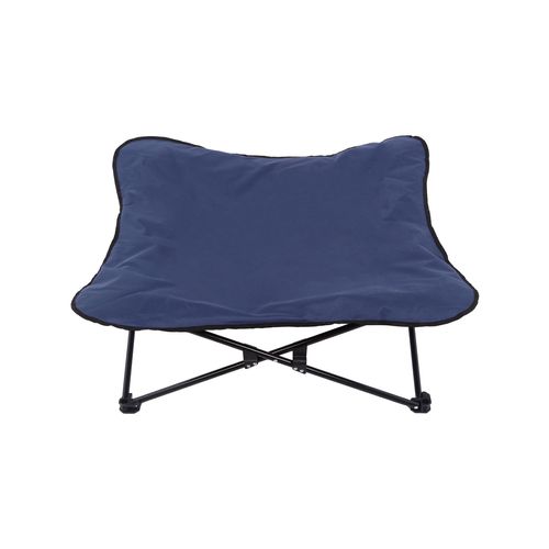 Charlie's - Foldable Elevated Dog Bed - Blue - Large