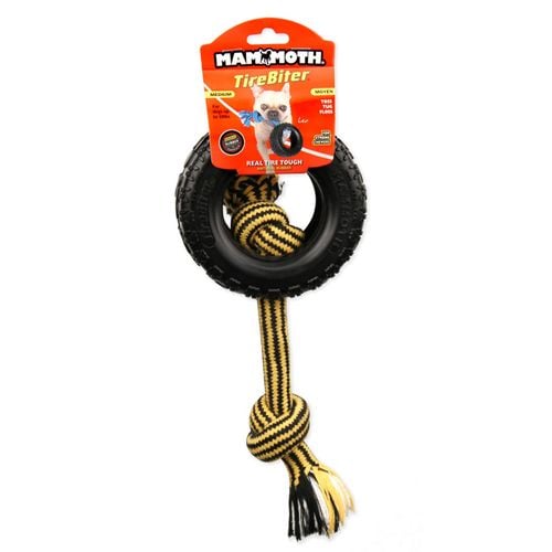 Mammoth - Medium Tirebiter Rope Dog Toy - petservo