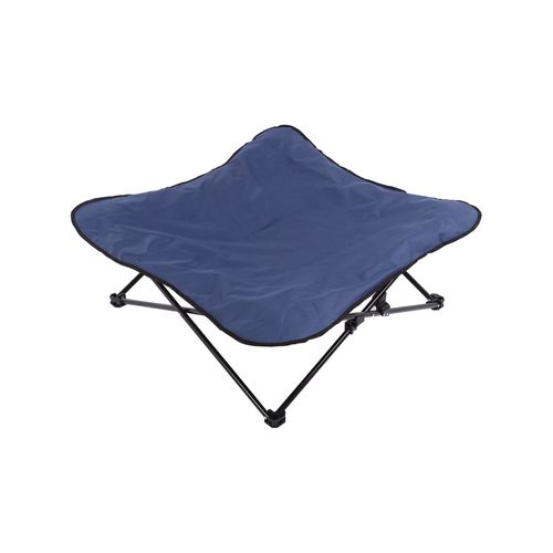 Charlie's - Foldable Elevated Dog Bed - Blue - Large