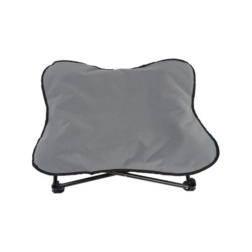 Charlie's - Foldable Elevated Dog Bed - Grey - Large