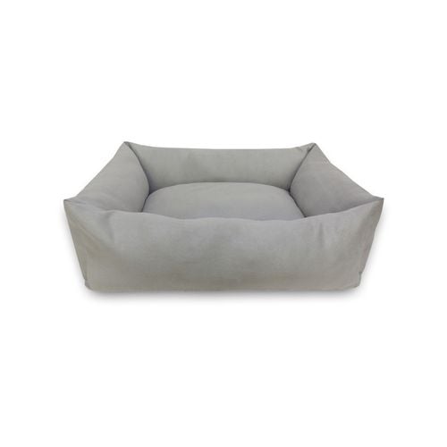 Medium 65cm Grey Suede Dog Bed - petservo