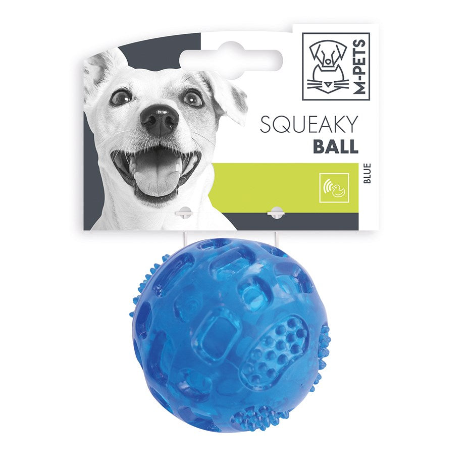 M-PETS - SQUEAKY Ball Blue -6.3 cm.dia