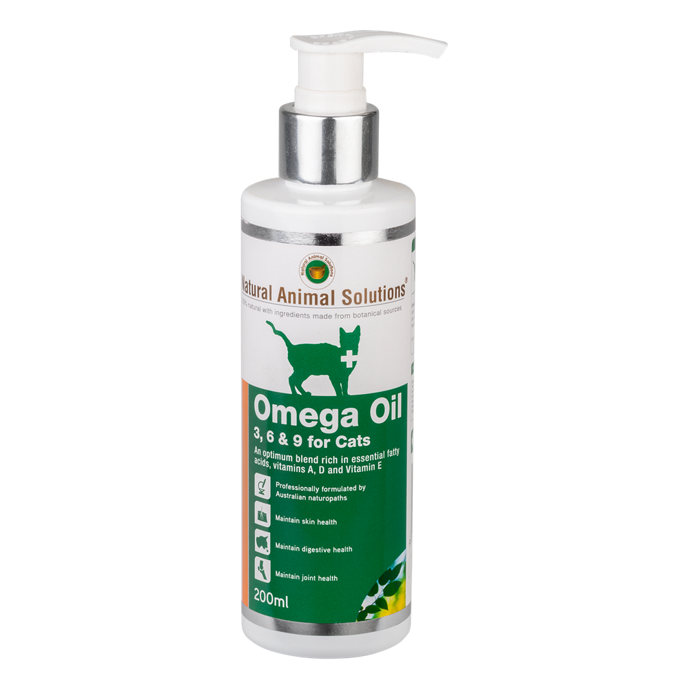 Nature Animal Solutions - Omega Oil 3,6 & 9 for Cats 200ml - Petservo