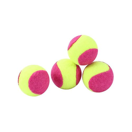 Paws and Claws - Mini Felt Catnip Tennis Ball Pink 4cm - 2x 4PK