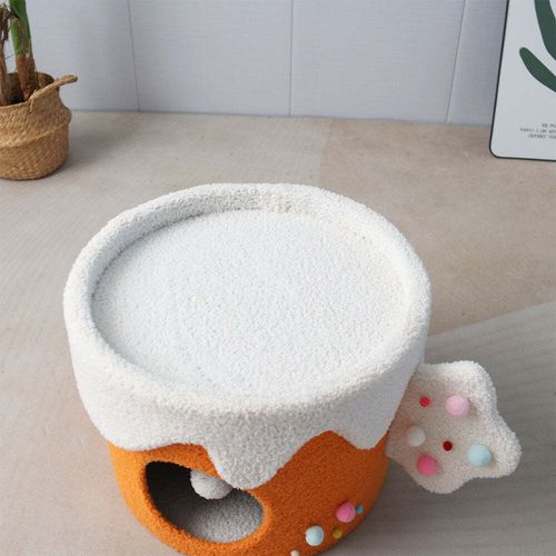 Catio - Cake Cup Pet/cat Sleeping House Cave - Orange