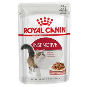 Royal Canin - Instinctive With Gravy Adult Wet Cat Food Pouches 85g x 12 - Petservo