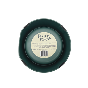 Baxter Bone - Ribbed Melamine Pet Bowl - Medium Olive - Petservo