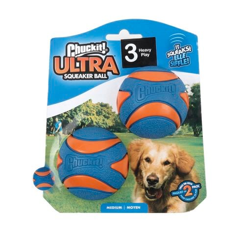 Chuckit - Dog Toy Ball Ultra Squeaker Medium 2pk - Petservo