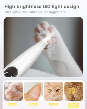 PAPMINI - Dog Paw Trimmer with LED Display - Cordless Grooming - Petservo