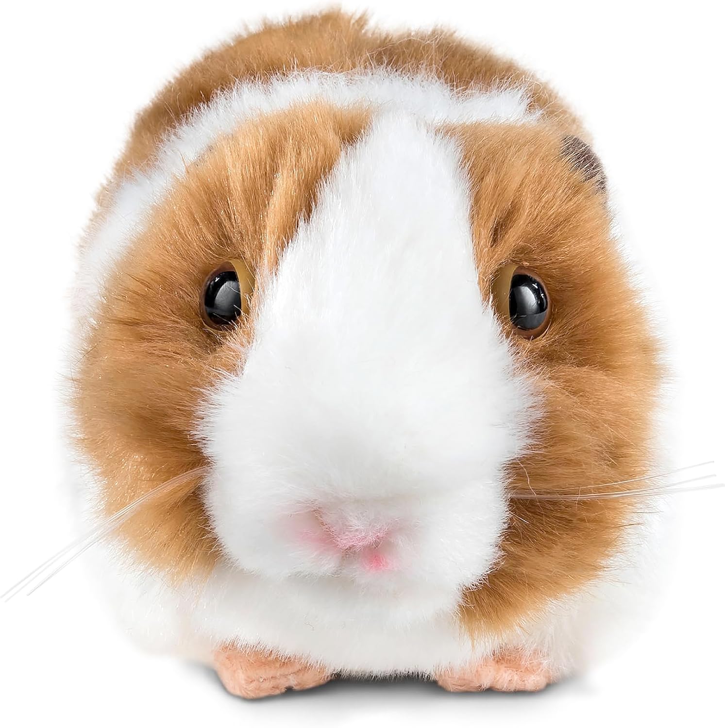 LIVING NATURE - Brown Guinea Pig Sound Stuffed Animal - Plush Soft Toy - Petservo