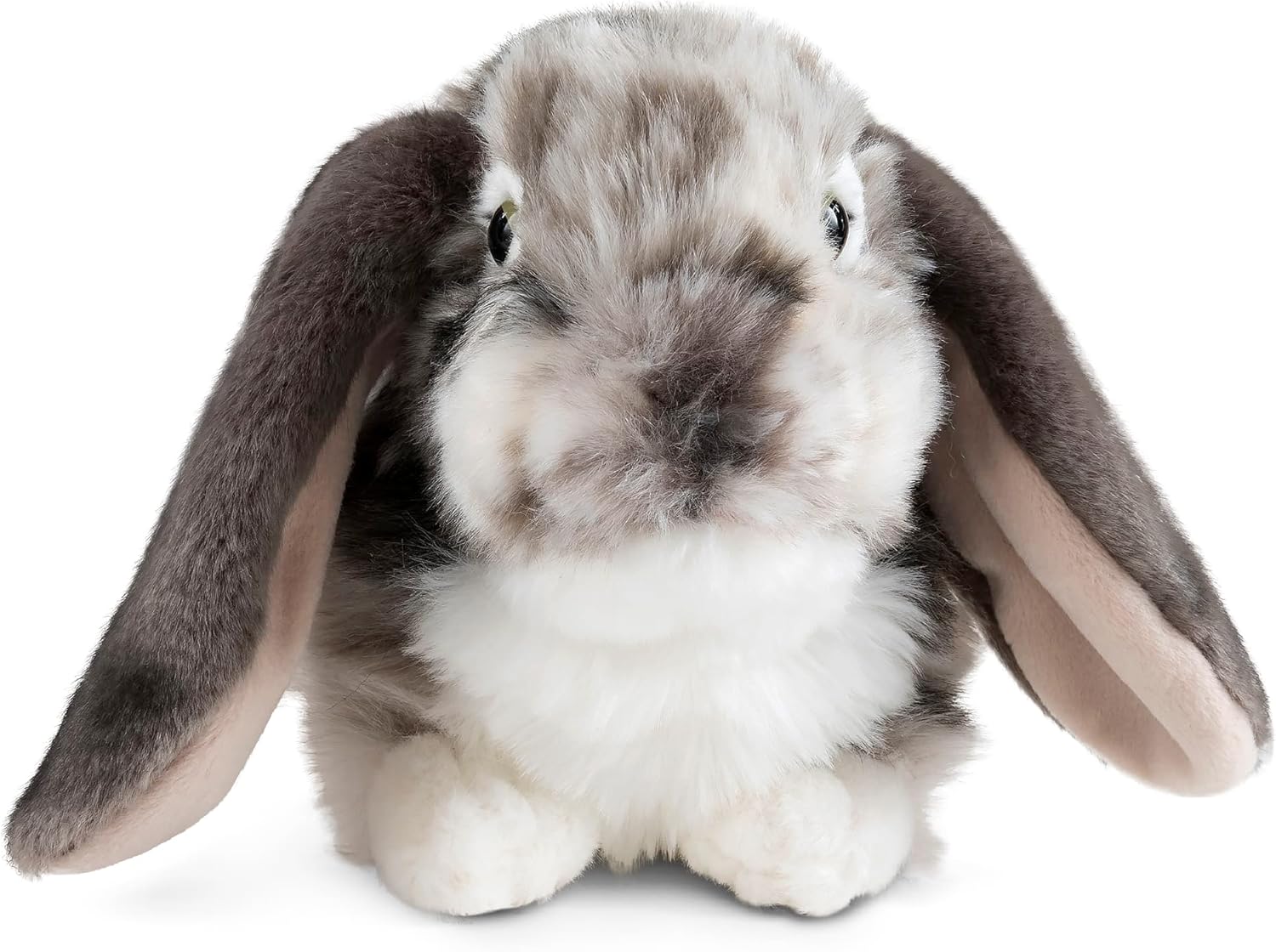 Living Nature 30cm Grey Dutch Lop Eared Rabbit Soft Toy - Petservo