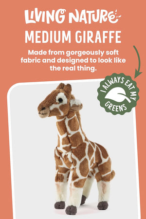 Living Nature - Giraffe Plush Soft Toy - Petservo