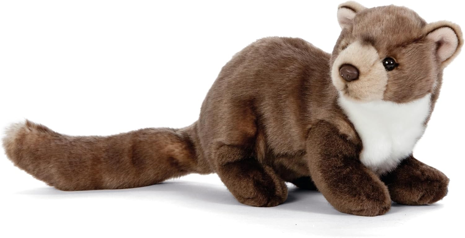 Living Nature - Plush Woodland Pine Marten | Realistic 25cm Soft Toy - Petservo