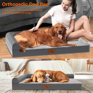 StormHero - Orthopedic Dog Bed - Large Memory Foam Pet Bed - Petservo