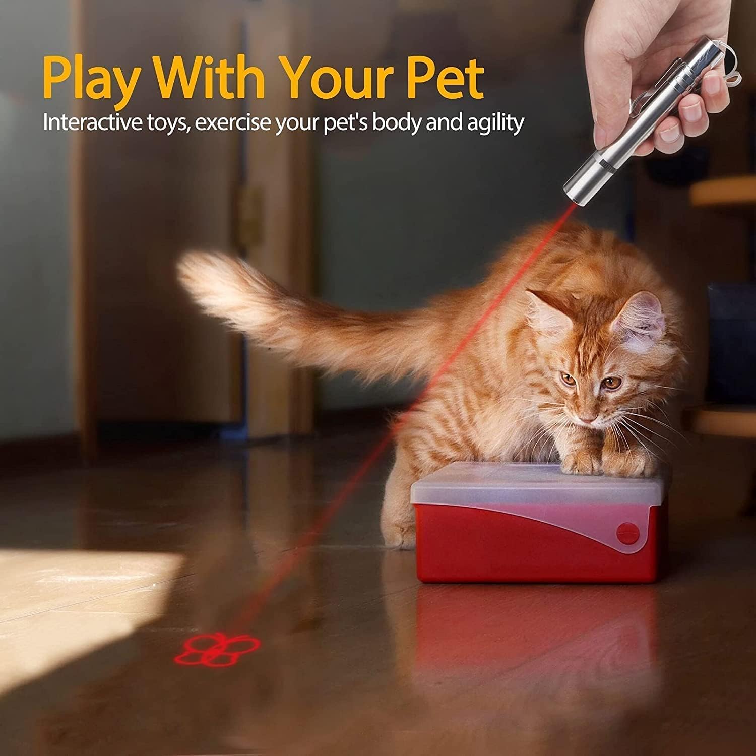 BYETOO_7 in 1 Laser Pointer for Cat Dog Interactive Lazer Toy_PetServo