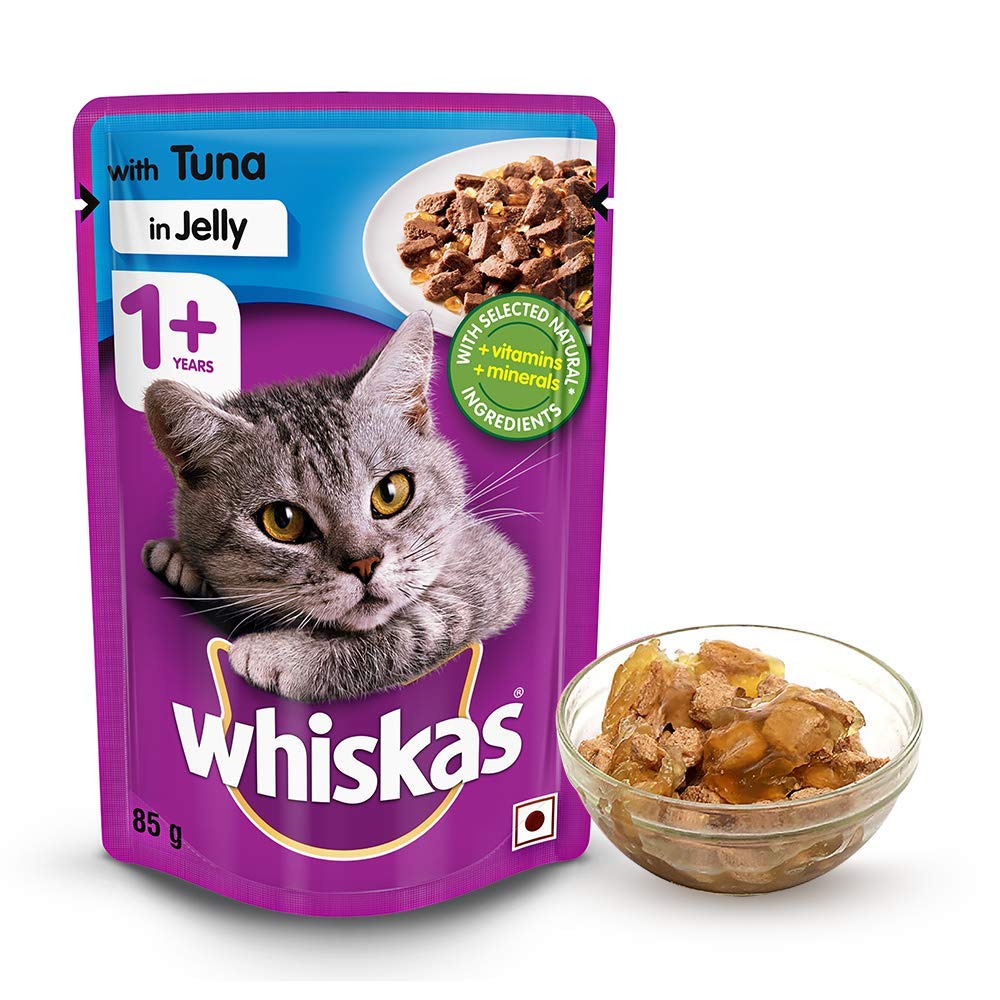 Whiskas - Adult 1 + Years Wet Cat Food Tuna Favourites In Jelly 85g X 12 Pack