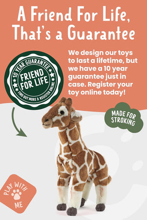 Living Nature - Giraffe Plush Soft Toy - Petservo